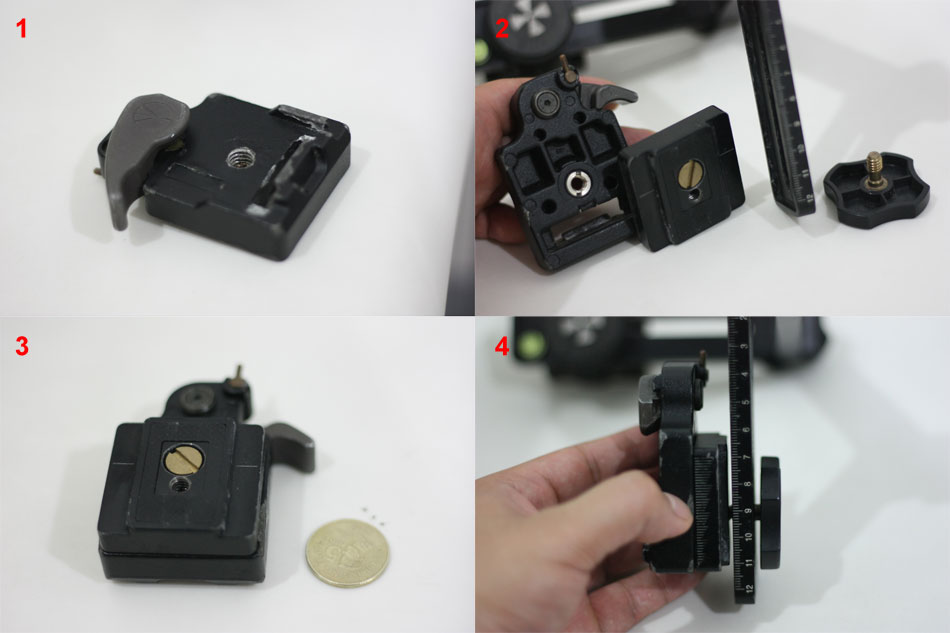Connecting Manfrotto 323 RC2 Rapid Connect Adapter to Nodal Ninja 3
