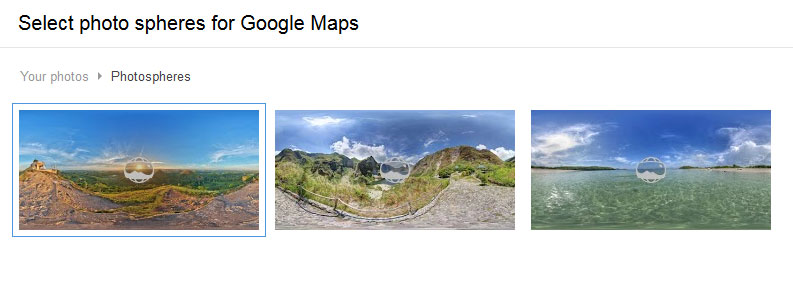 photosphere google map upload